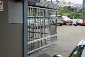 Office block auto gate