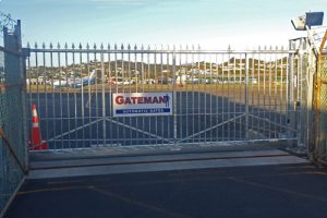 cantilevered automatic gate
