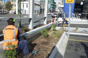 Car park barrier installation