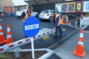 Testing parking barrier on installation