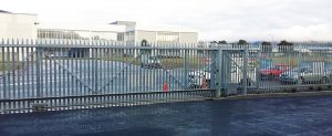 Industrial cantilevered gate